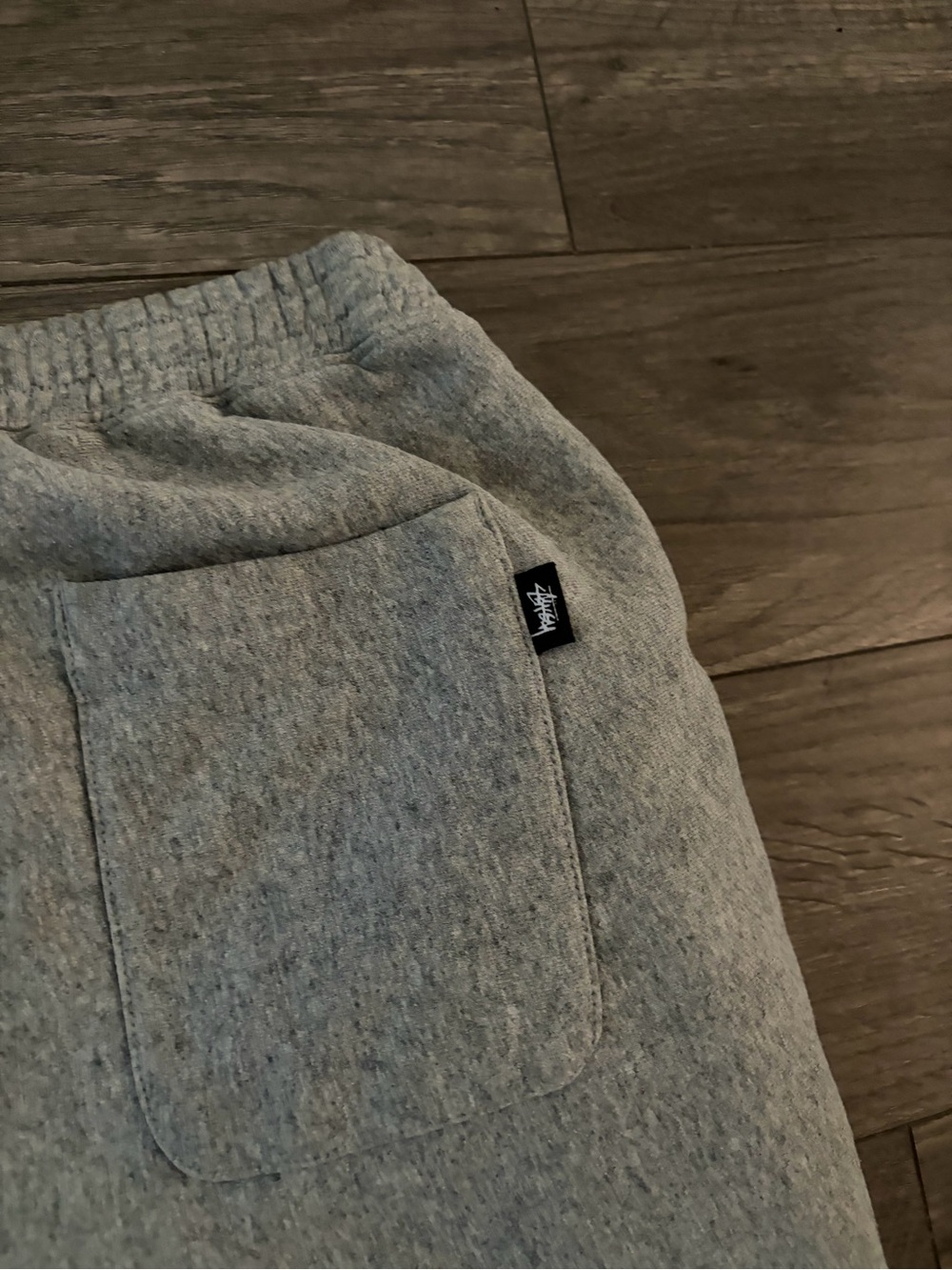 Stussy Gray Fleece Jogger Pants image 4